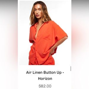 NWT Thirtyyears Air Linen Button Up & Pant Set - Horizon Size Small